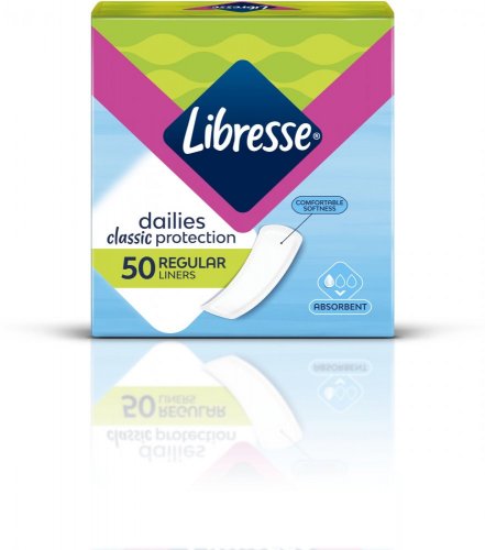 LIBRESSE Dailies Classic Protection Regular Hygienické vložky 50 ks