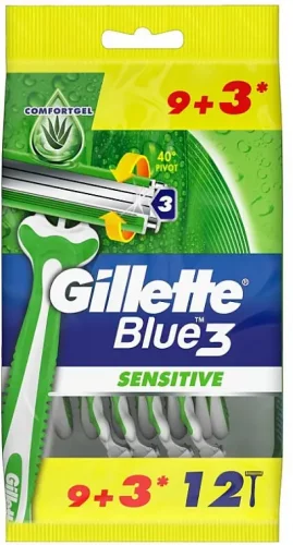 Gillette Blue 3 Sensitive 12 ks