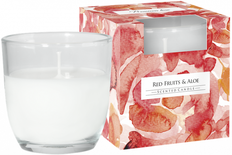 BISPOL Vonná svíčka - Red fruits & Aloe 100 g