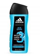 Adidas  Ice dive 3v1 sprchový gel pro muže 250 ml