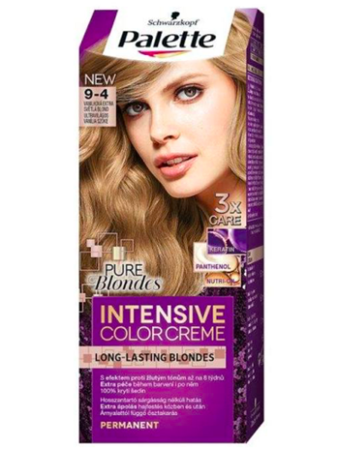 Palette Intensive color creme barva na vlasy odstín 9-4 Vanilková extra světlá blond