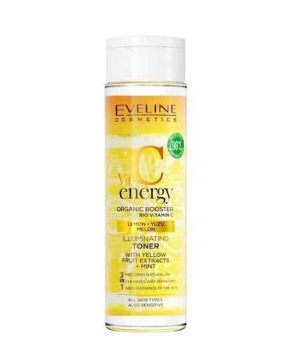 Eveline Cosmetics VitC Rozjasňující tonikum s výtažky ze žlutého ovoce a máty 200 ml