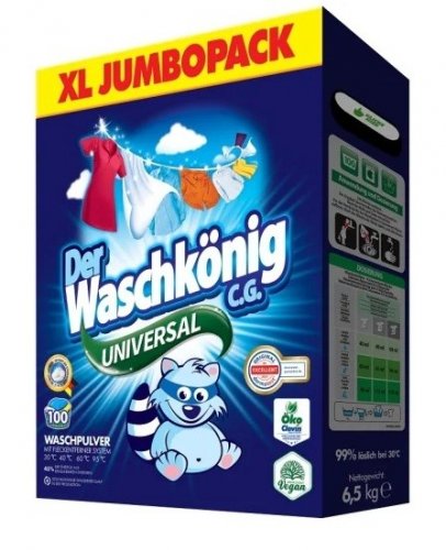 Waschkönig Universal prací prášek 6,5 kg 100 praní