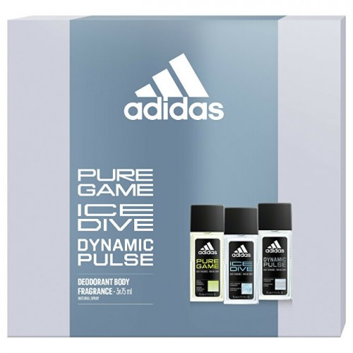 GIFT SET Adidas 3x Deo Pure game + Ice dive + Dynamic Pulse