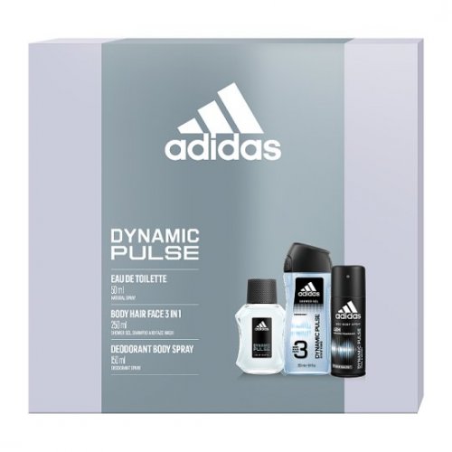GIFT SET Adidas Dynamic Pulse toaletní voda 50 ml + deodorant 150 ml + sprchový gel 250 ml