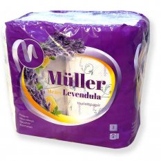 MÜLLER Toaletní papír Med a levandule 3vrstvý 24 rolí