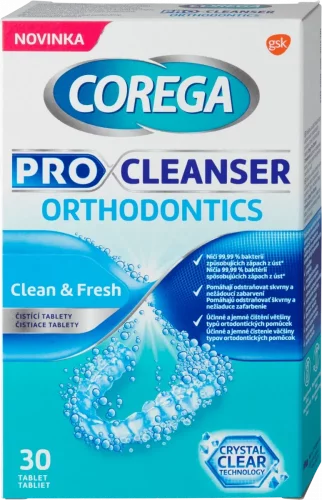 Corega tablety Pro Cleanser Orthodontics 30 ks