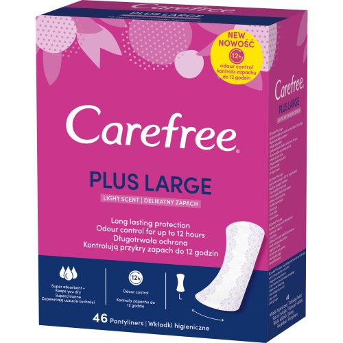Carefree Plus Large Fresh Hygienické slipové vložky 46 ks