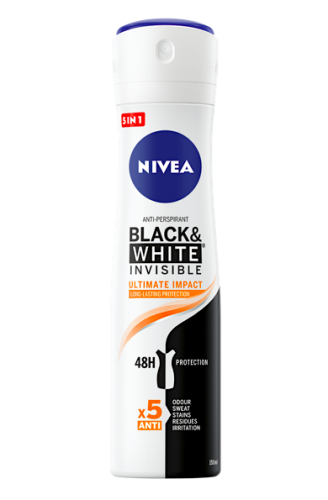 Nivea Invisible Black & White Ultimate Impact deospray 150 ml