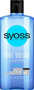 Syoss Profesional Performance Pure Volume objemový micelární šampon pro slabé vlasy 440 ml