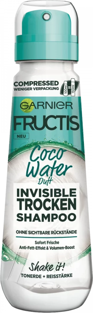 Garnier Fructis Neviditelný suchý šampon s vůní kokosové vody 100 ml