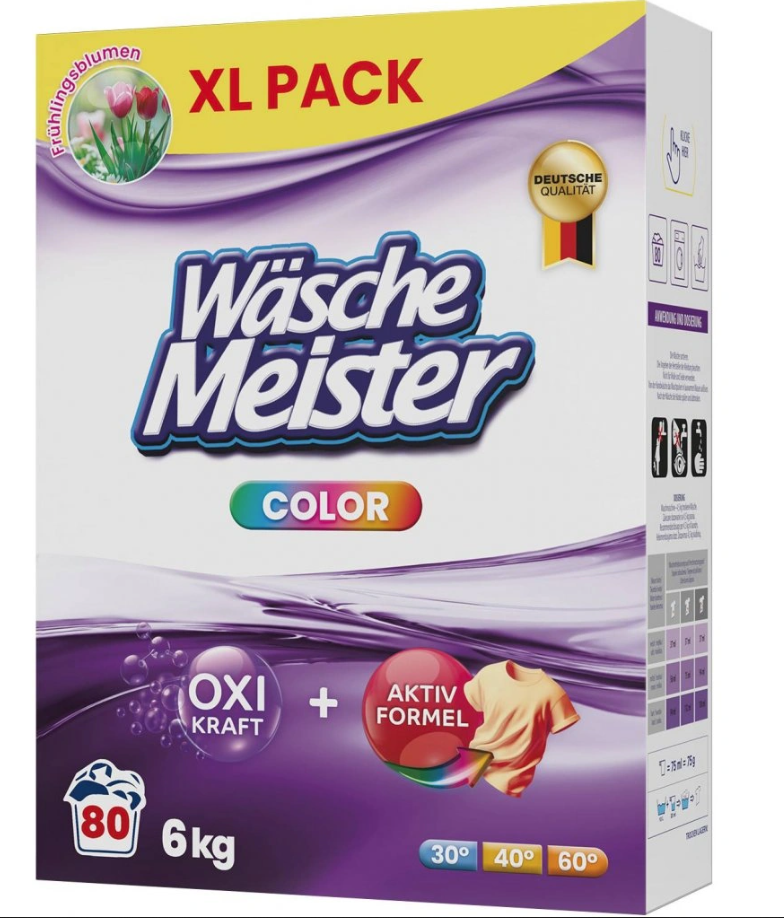 Wasche Meister Prací prášek COLOR 6 kg 80 praní