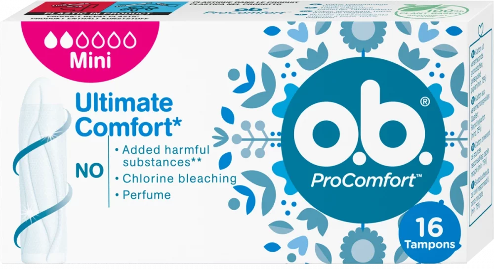 O.B. tampony Pro Comfort mini 16 kusů