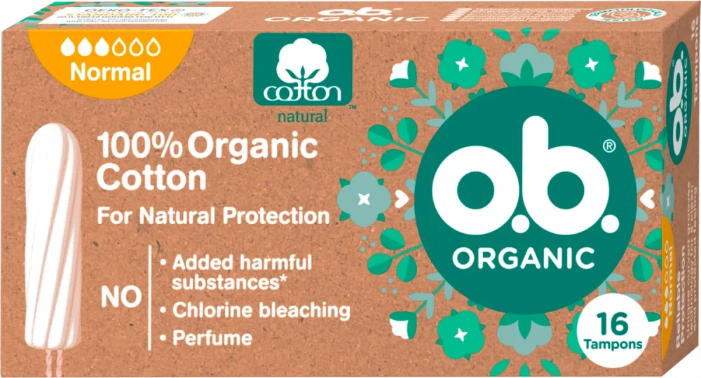 O.B. Organic tampony Normal 16 kusů