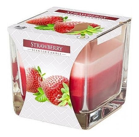 BISPOL Vonná svíčka Strawberry 170 g