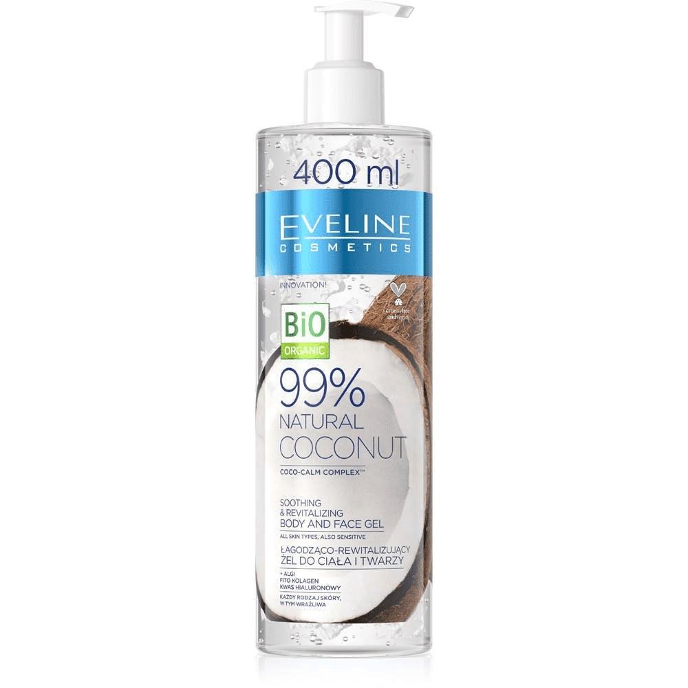 Eveline Cosmetics Kokos zklidňující a revitalizační tělový gel 400 ml