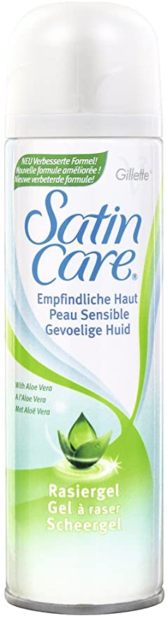 Gillette Satin Care gel na holení Citlivá 200 ml