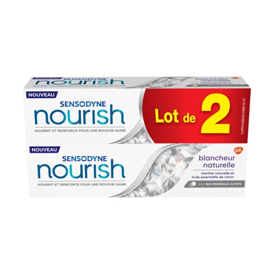 Sensodyne zubní pasta Nourish Natural Whiteness 2x75ml