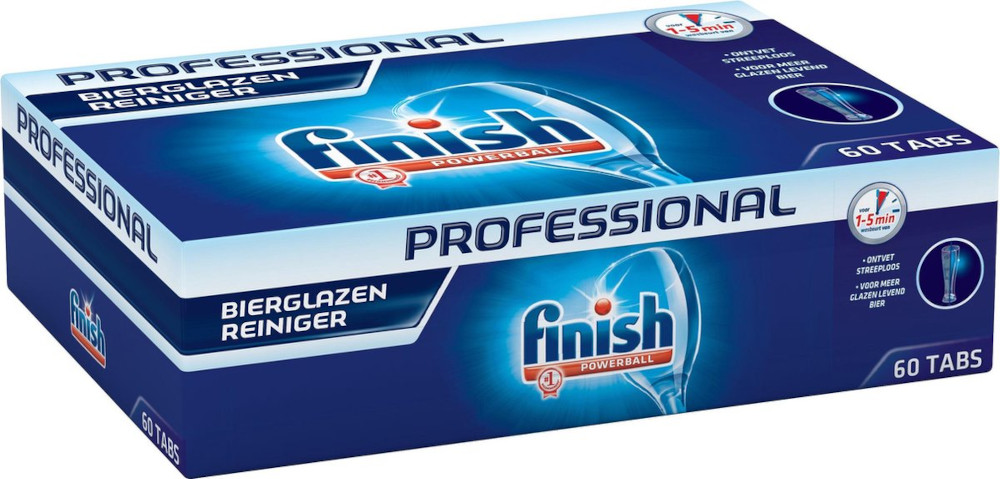 Finish Professional Tablety na čištění pivních sklenic 60 kusů