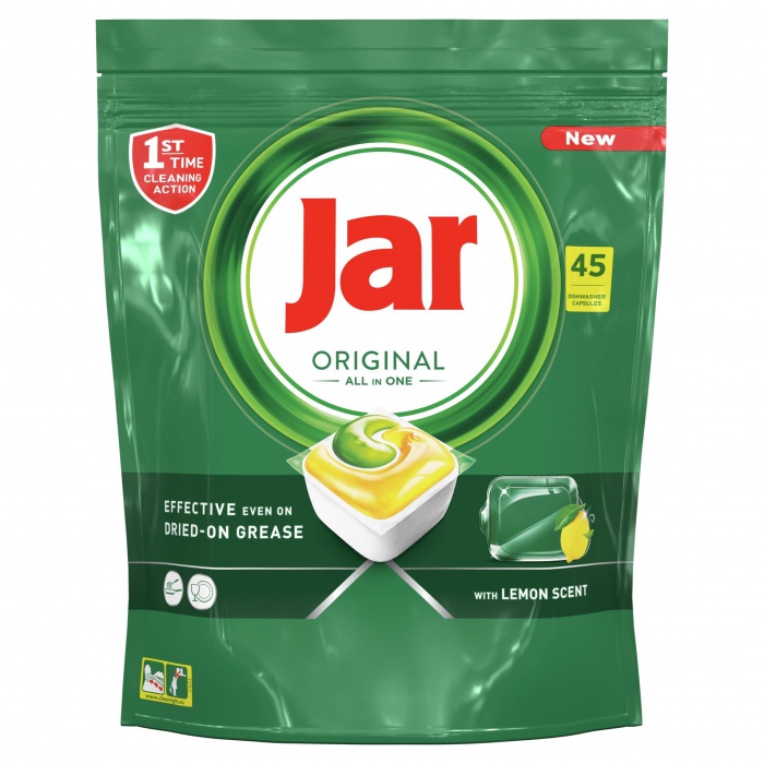 Jar Original All in One Lemon kapsle do myčky nádobí 45 ks