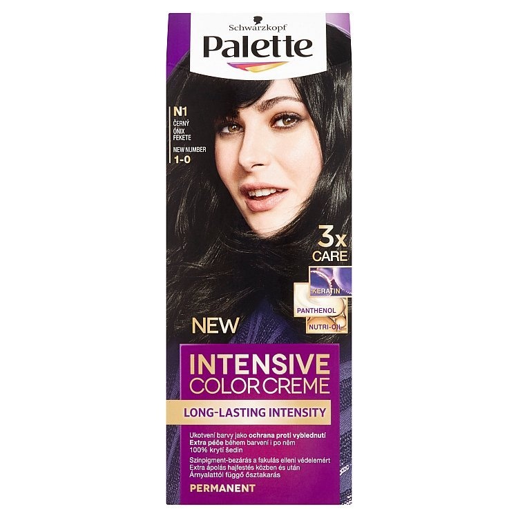 Palette Intensive color creme barva na vlasy odstín N1 1-0 černá