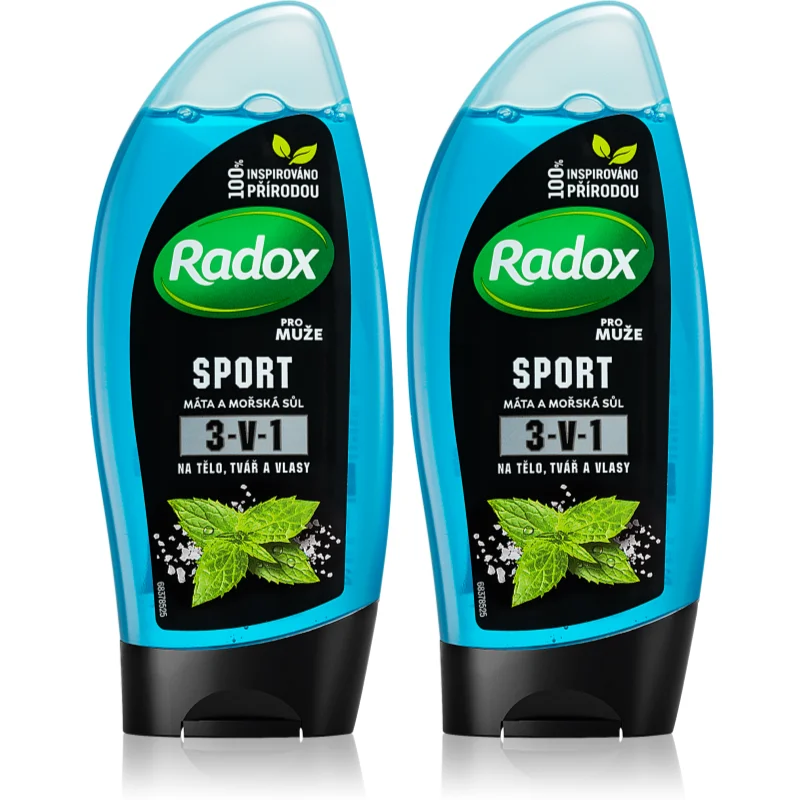 Radox Sprchový gel Men Sport 2x250ml