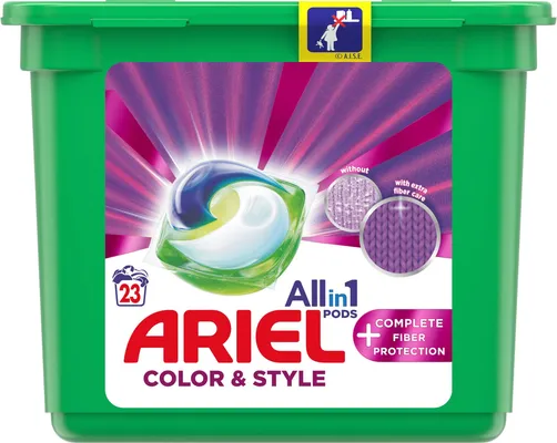 Ariel pods Allin1 Color&Style+Fiber protection 23 kusů