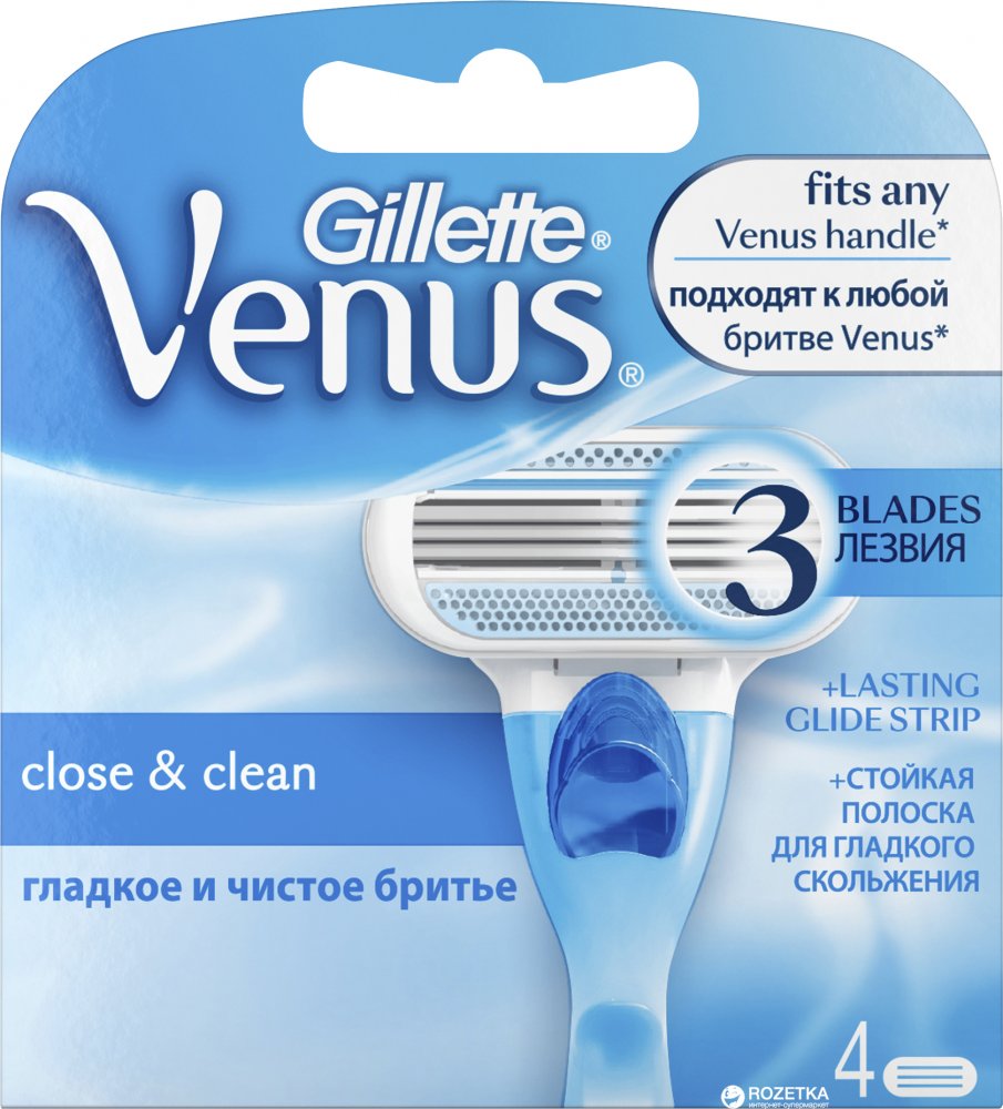 Gillette Venus Smooth dámský náhradní břit 4 kusy