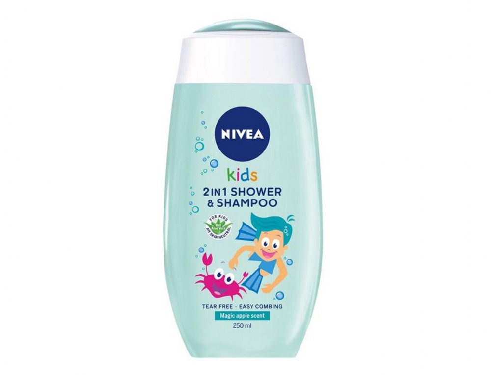 Nivea Kids 2in1 Shower & Shampoo Apple 250 ml