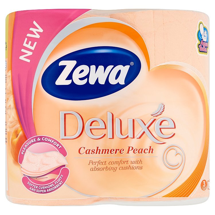 Zewa Deluxe toaletní papír Aqua tube Peach 3 vrstvý 4 role