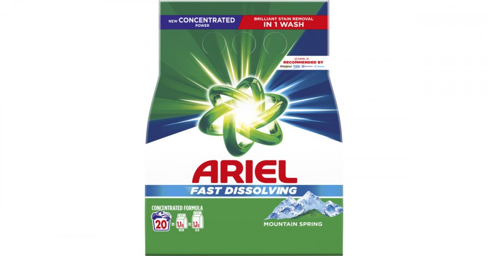 Ariel prací prášek MOUNTAIN SPRING 1,1kg 20 praní