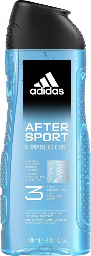 Adidas sprchový gel 3 Active After Sport Men 400 ml