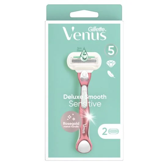 Gillette Venus 5 Deluxe Sensitive (dámský holící strojek + náhradní hlavice 2 kusy)