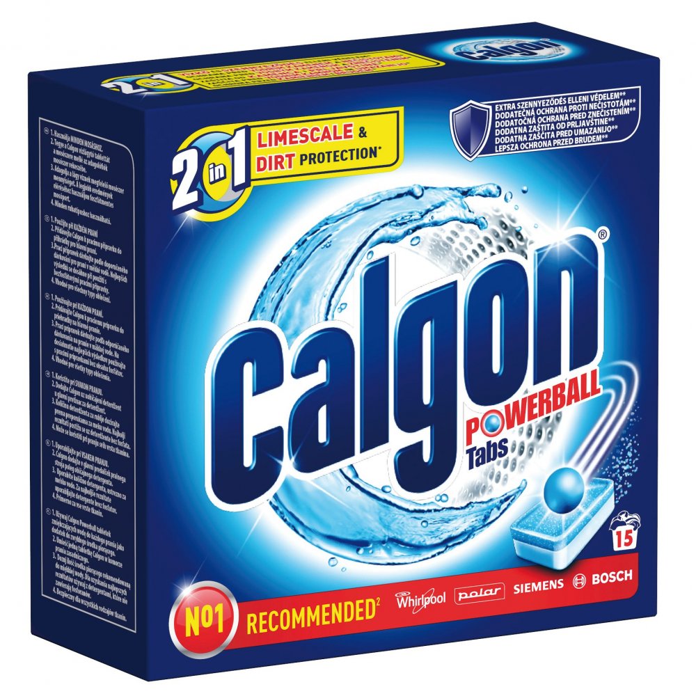 Calgon 2v1 změkčovač vody do pračky v tabletách 15 kusů