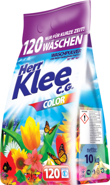 Herr Klee Color prací prášek 10 kg 120 praní