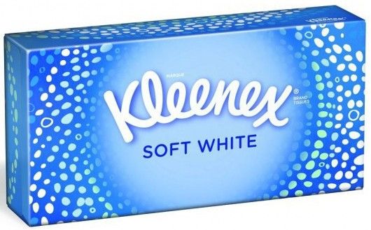 Kleenex papírové kapesníčky v krabičce Soft White 2vrtsvé 70 kusů