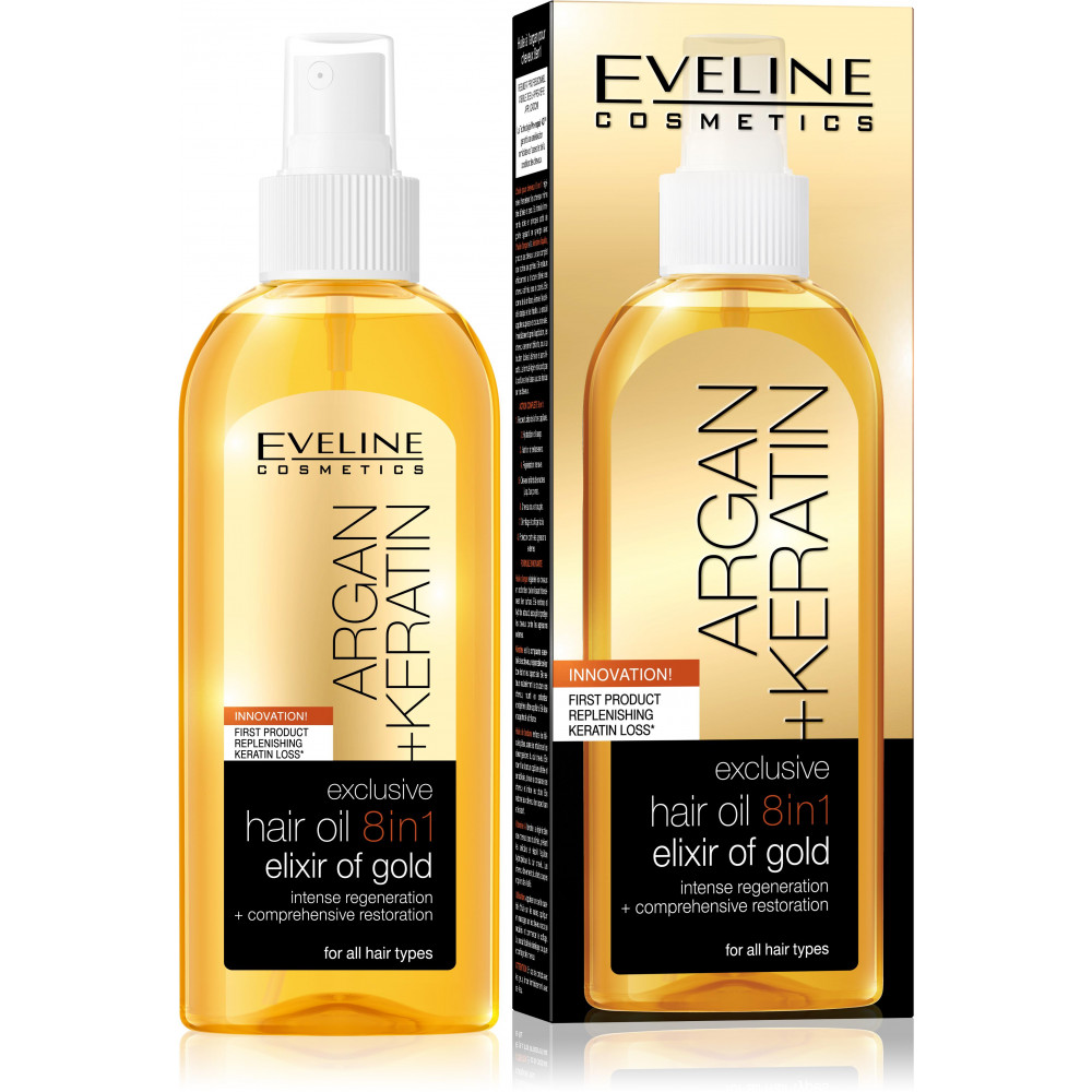 Eveline Cosmetics Argan Keratin Vlasový olej 150 ml